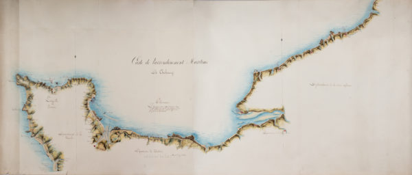 Carte de l’arrondissement Maritime de Cherbourg