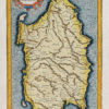 Carte géographique ancienne de la Sardaigne