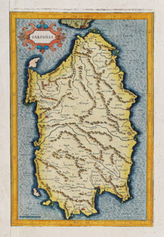 Carte géographique ancienne de la Sardaigne