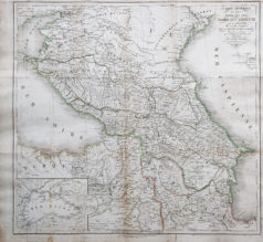 Carte géographique ancienne de la Mer Noire