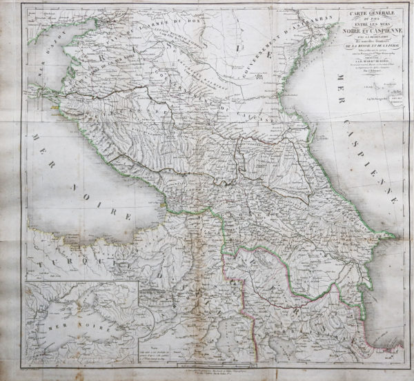 Carte géographique ancienne de la Mer Noire