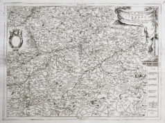 Carte géographique ancienne de Cambrai