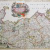 Carte géographique ancienne de l’Allemagne du nord