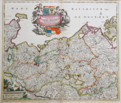 Carte géographique ancienne de l’Allemagne du nord