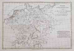Carte géographique ancienne - Empire d’Allemagne