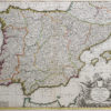 Carte géographique ancienne - Espagne et Portugal