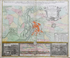 Plan ancien de Halle - Allemagne