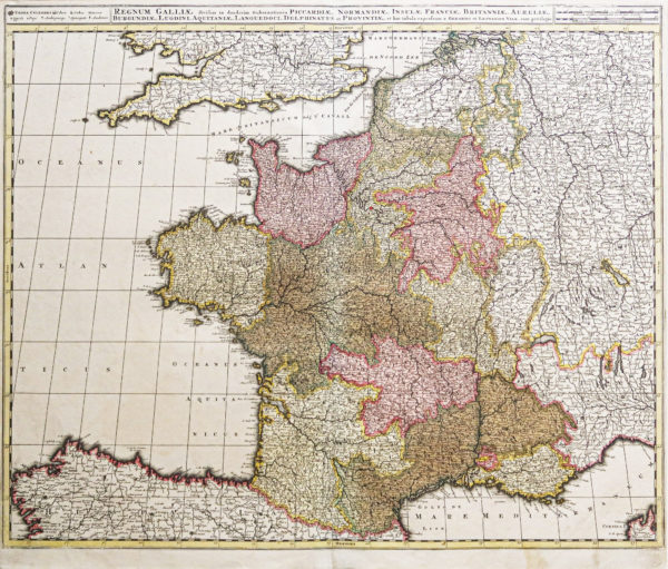 Carte géographique ancienne - Galliae - France