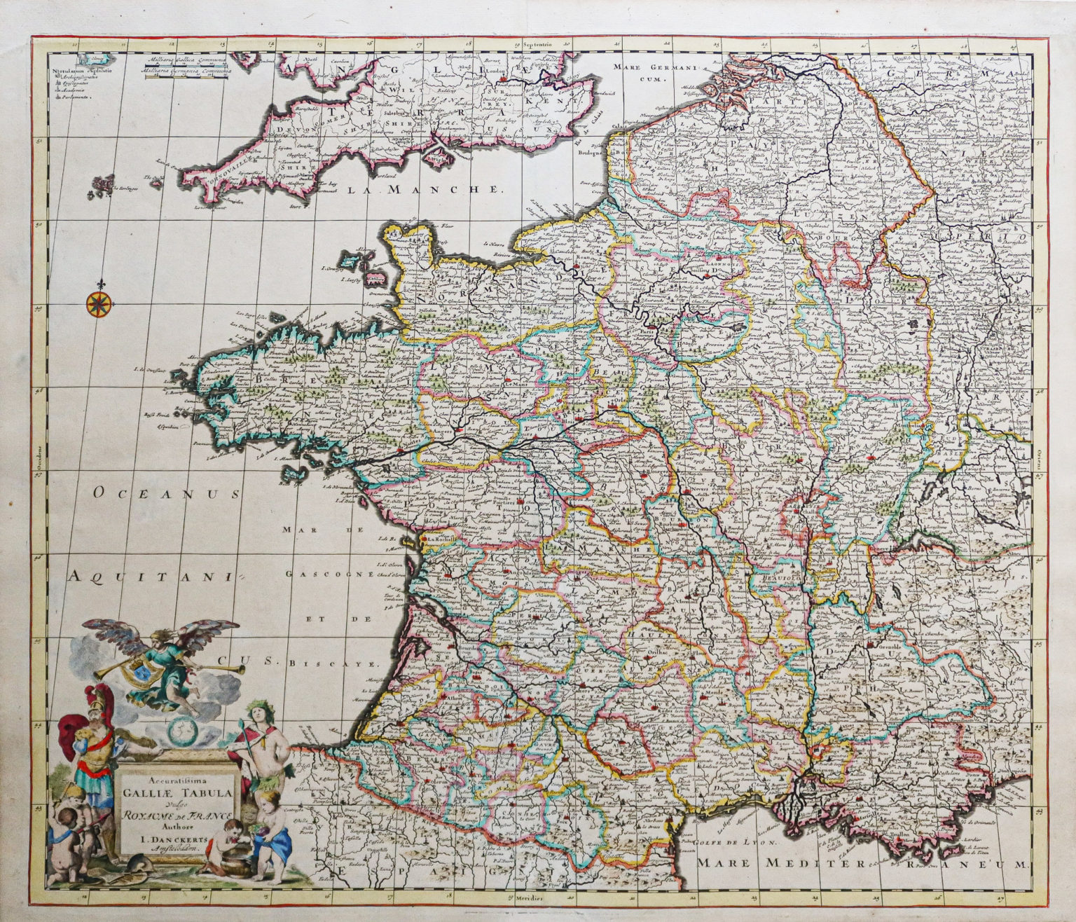 Carte géographique ancienne Royaume de France — free download