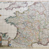 Carte géographique ancienne - Royaume de France