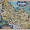 carte géographique ancienne du nord artois