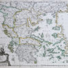 carte géographique ancienne de la grèce