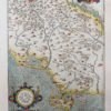 Carte géographique ancienne de Sienne