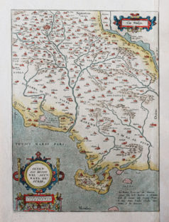Carte géographique ancienne de Sienne