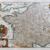 Carte géographique ancienne de la France