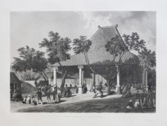 Gravure ancienne de Java - Indonésie