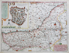 Carte géographique ancienne du Diocèse de Sarlat - Périgord