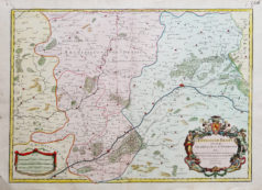 Carte géographique ancienne de Blois