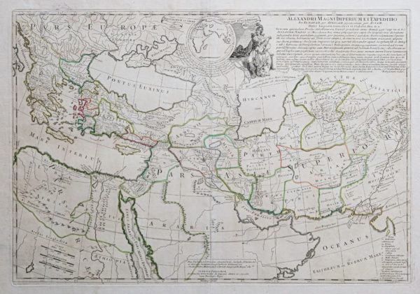 Carte ancienne de l’Empire d’Alexandre - Moyen-Orient