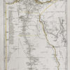 Carte géographique ancienne de l’Egypte antique