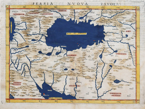 Carte géographique ancienne - Perse - Iran