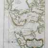 Carte marine ancienne du Brésil