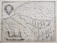 Carte géographique ancienne du Pays de Bearn