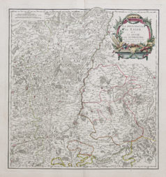 Carte géographique ancienne - Liège - Limbourg