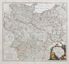 Carte géographique ancienne - Basse Saxe