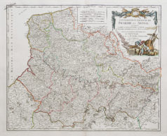 Carte géographique ancienne de la Picardie - Artois