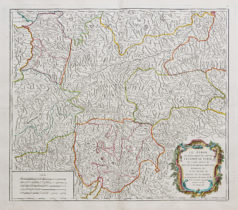 Carte géographique ancienne - Comté de Tyrol