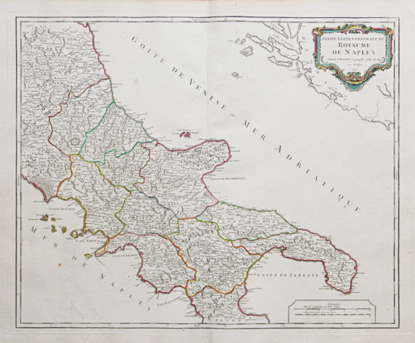 Carte ancienne - Royaume de Naples