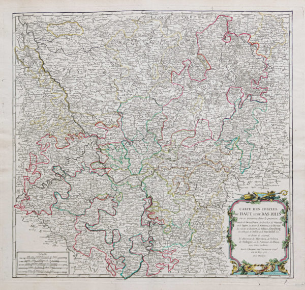 Carte géographique ancienne de l’Allemagne