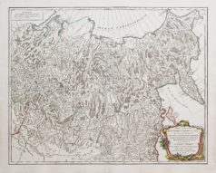Carte géographique ancienne - Empire de Russie en Asie
