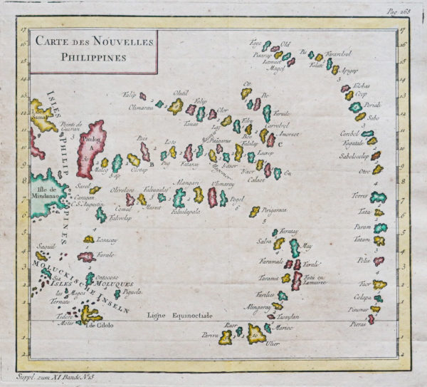 Carte marine ancienne des Philippines