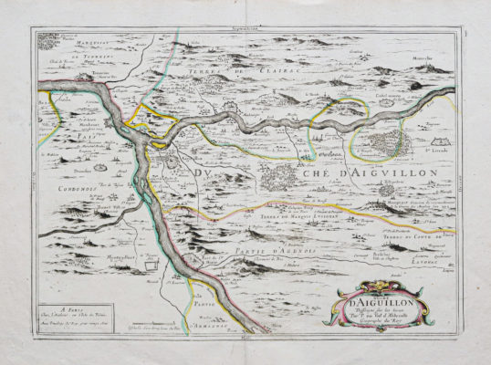 Carte géographique ancienne - Duché d’Aiguillon