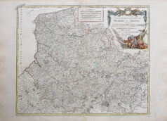 Carte géographique ancienne de la Picardie - Artois