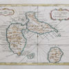 Carte géographique ancienne de la Guadeloupe