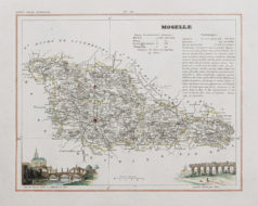 Carte ancienne de la Moselle