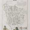 Carte ancienne de la Nièvre