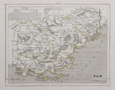 Carte ancienne du Var