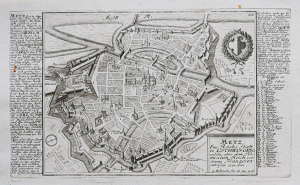 Plan ancien de Metz