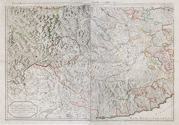 Carte géographique ancienne - Le Dauphiné