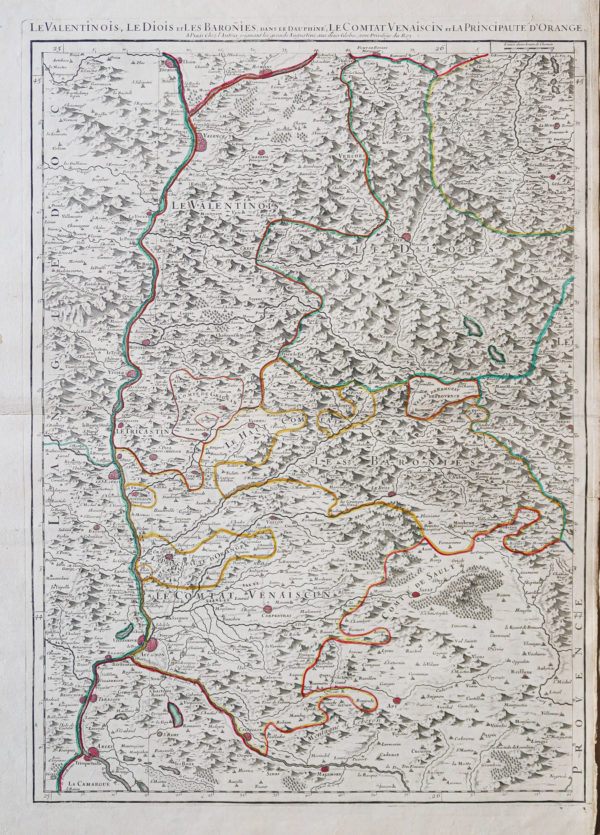 Carte ancienne - Dauphiné - Diois et Comtat Venaissin