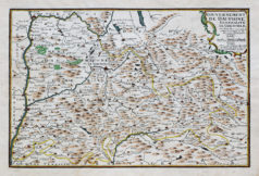 Carte ancienne - Gouvernement de Dauphiné et généralité de Grenoble