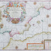 Carte marine ancienne de la Mer Méditerranée
