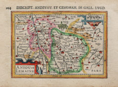 Carte géographique ancienne du Maine et de l’Anjou