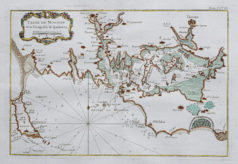 Carte marine ancienne du Morbihan - Quiberon