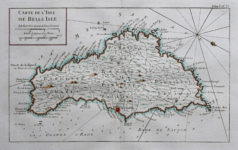 Carte marine ancienne de Belle-Île