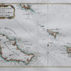 Carte marine ancienne - Belle-Île - Houat - Hoedic